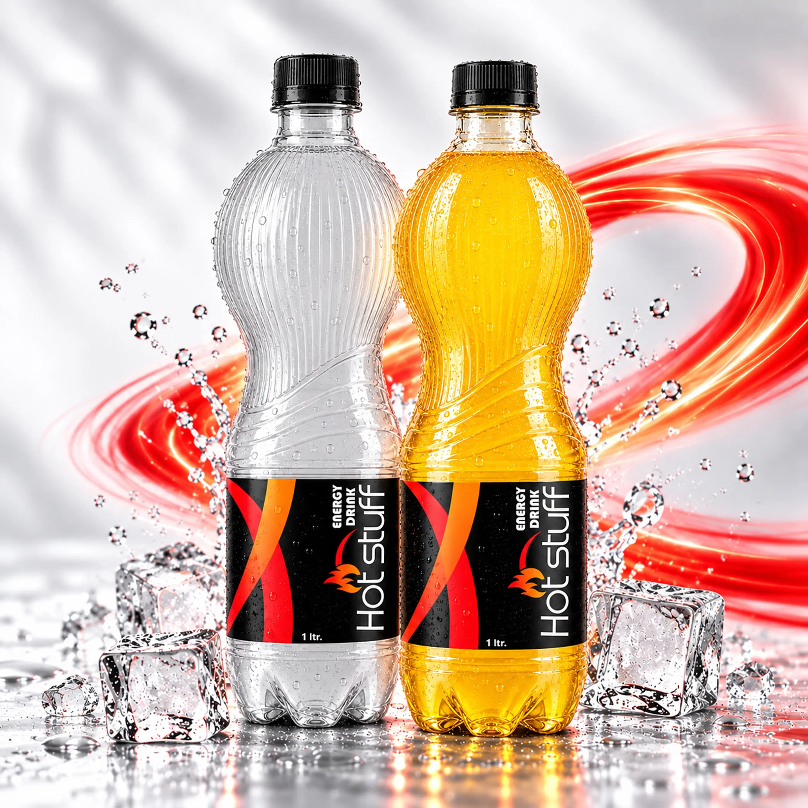 HOT STUFF Energy Drink 1L PET Bottles